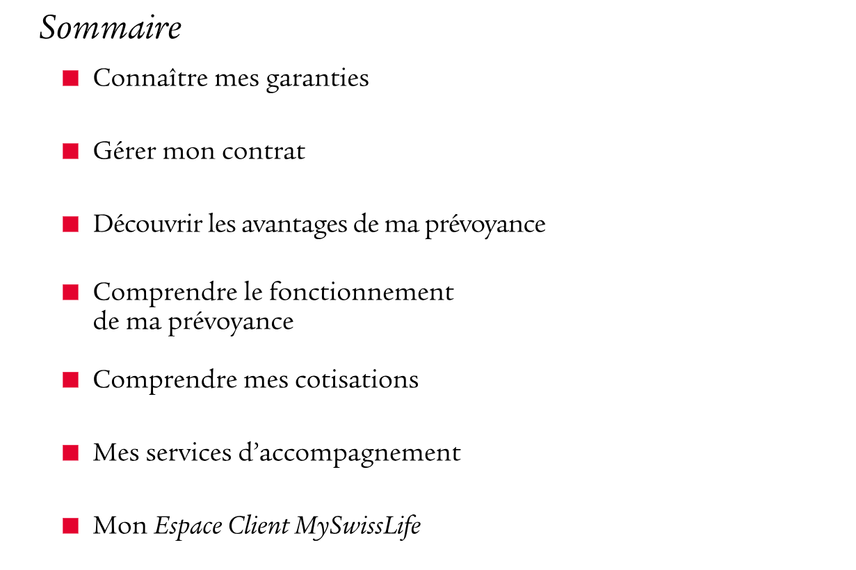 sommaire guide