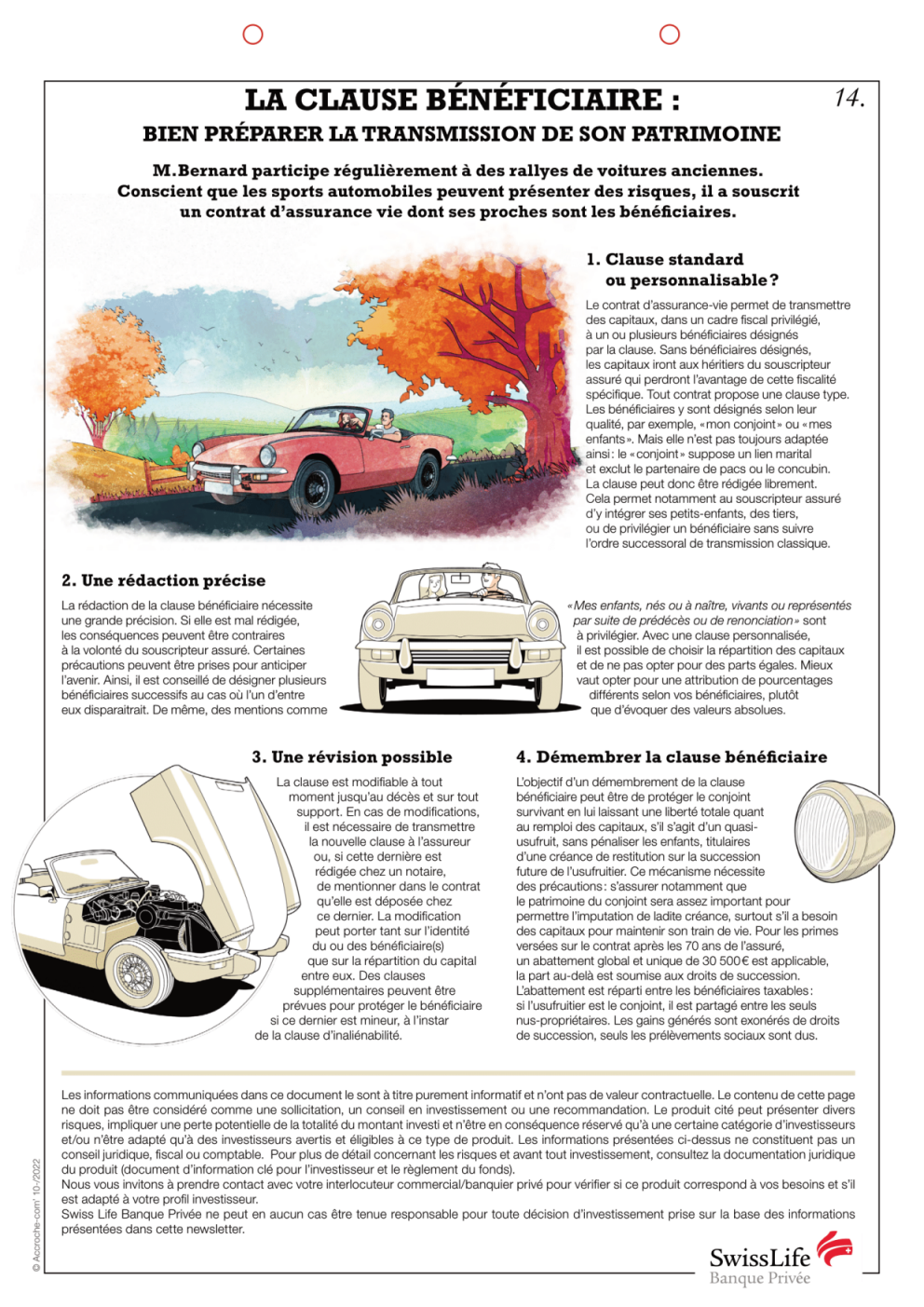 infographie sur la clause bénéficiaire en assurance vie 