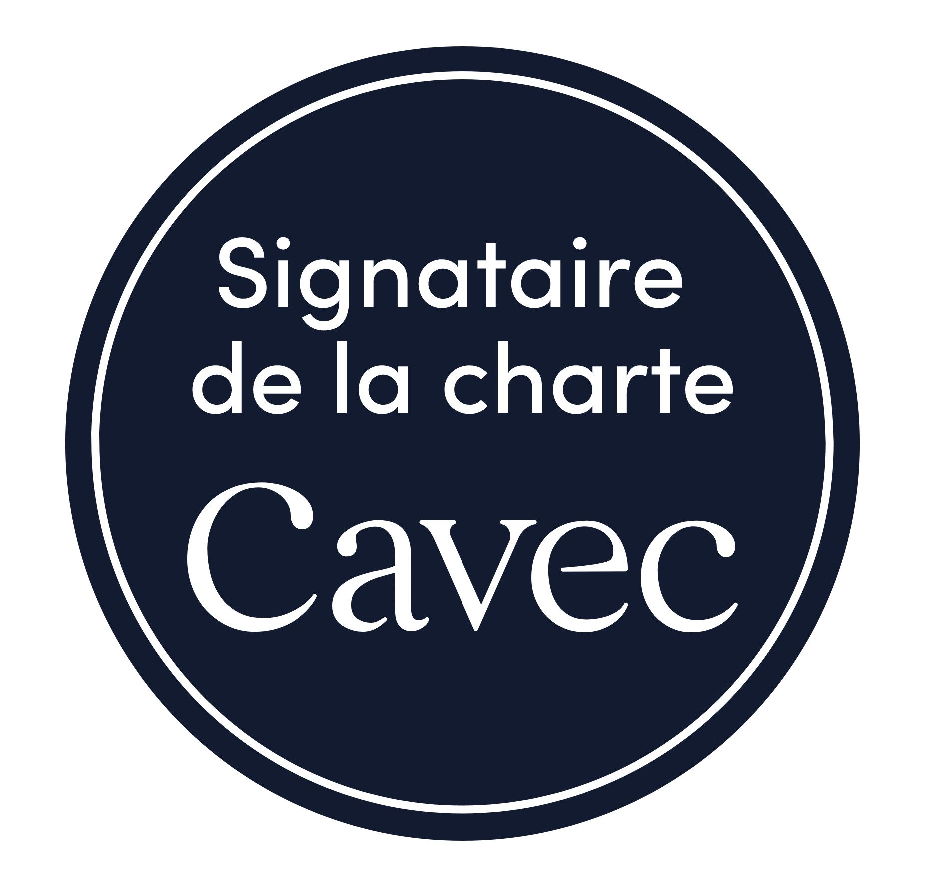 Macaron label Cavec - bleu fonce╠ü 4