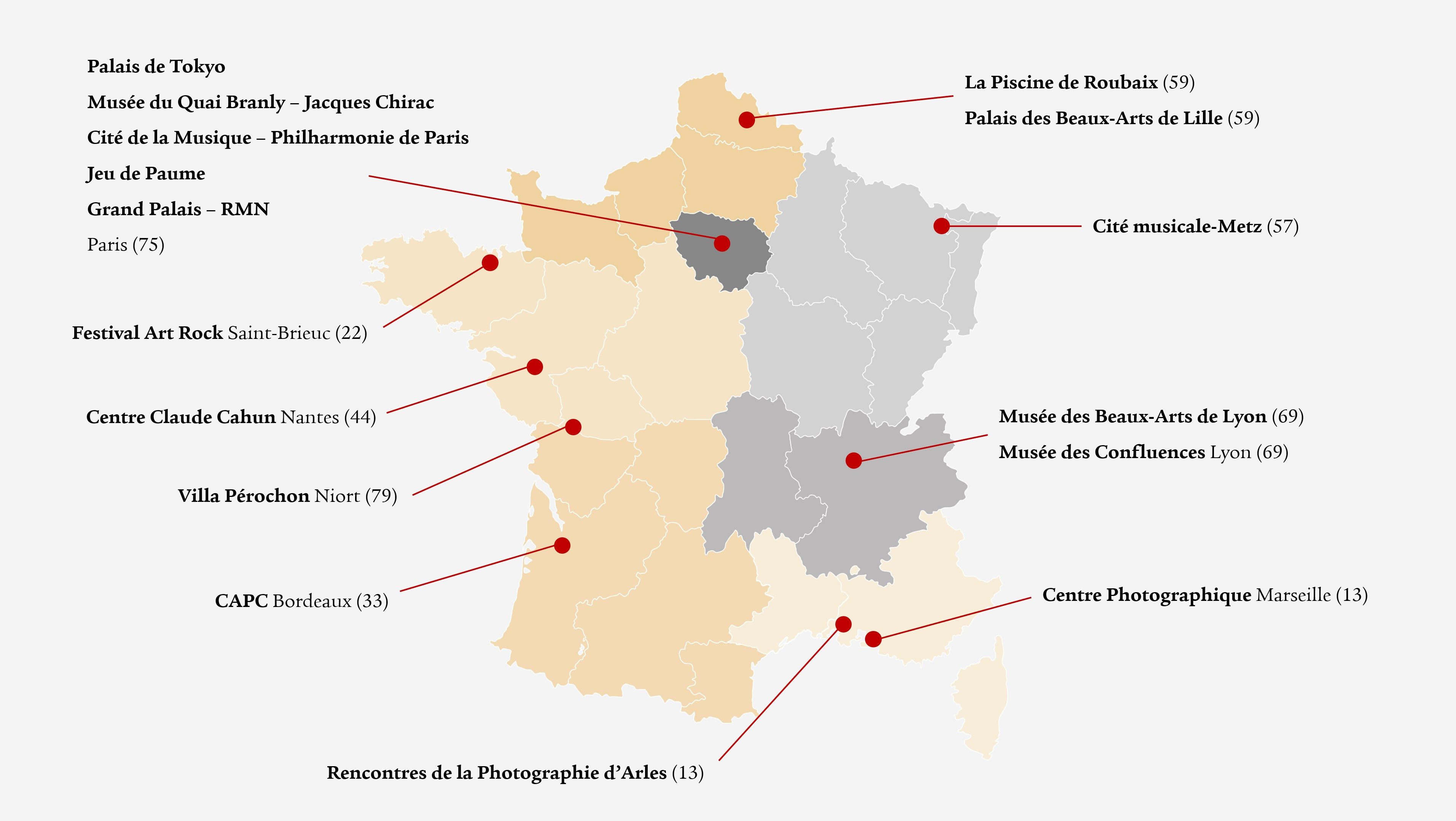 Carte de France partenaires fond gris