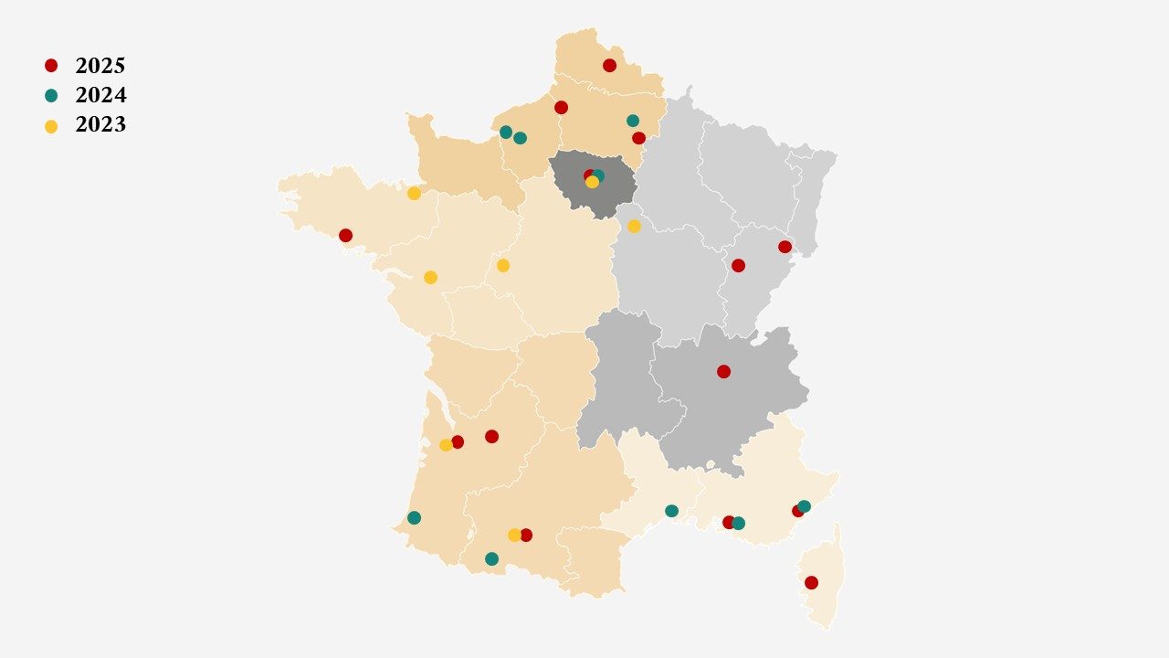 Carte de France Aider à aider